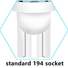 194 Bóng đèn LED ô tô 6500K Wedge T10 SMD 5050 Chip 4