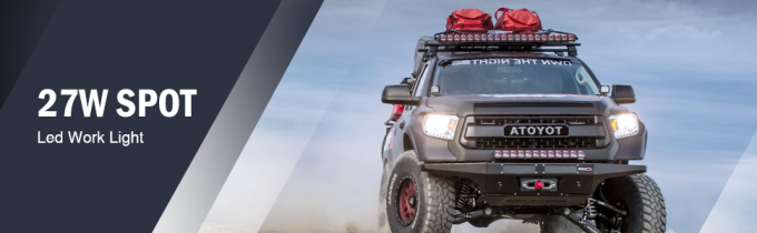 Đèn chiếu sáng ngoài đường 27W Đèn chiếu sáng lái xe siêu sáng cho xe tải SUV 0