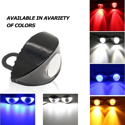 Tùy chỉnh 300LM 6000K Đèn pha LED xe máy Đèn mắt Hawk 10SMD