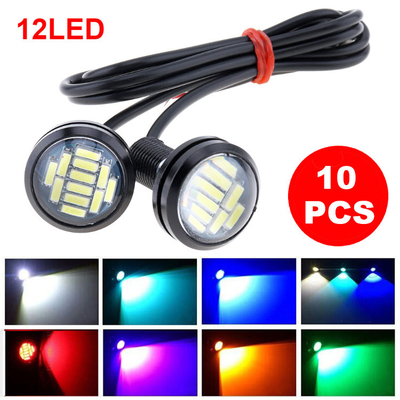 Đèn pha LED dành cho xe máy 12v công suất cao Ống kính 23MM-4014 Nổi bật Đèn LED mắt đại bàng
