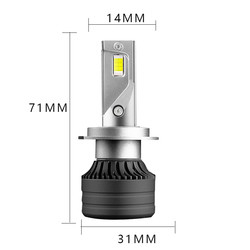 đèn pha ô tô đèn pha sương mù H7 3570 50W bóng đèn pha ô tô bóng đèn chạy ban ngày kiểu mới bóng đèn np300