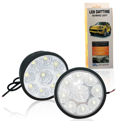 Đèn sương mù xe ô tô 12V 5050 Bóng đèn Led tròn Đèn chạy ban ngày