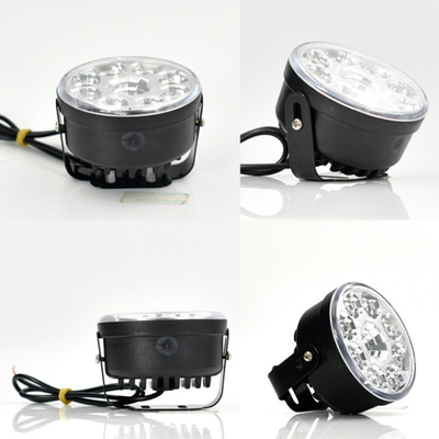 Đèn sương mù xe ô tô 12V 5050 Bóng đèn Led tròn Đèn chạy ban ngày