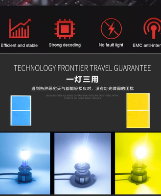 Chiếu sáng 360 độ Đèn pha ô tô LED N6 H4 H7 H8 H11 Bóng đèn LED sương mù