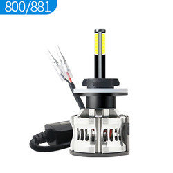 8 mặt H1 H3 H4 H7 9005 9006 Đèn pha LED ô tô 6000K 360 Canbus