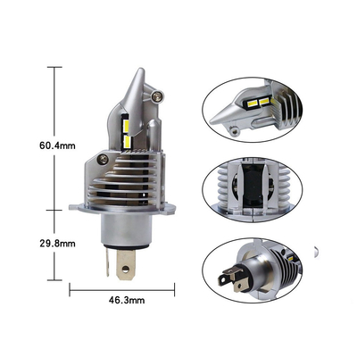 Mini Fighter H4 Đèn pha Led cho quạt làm mát Hệ thống chiếu sáng tự động 40W 9V-48V 8000lm