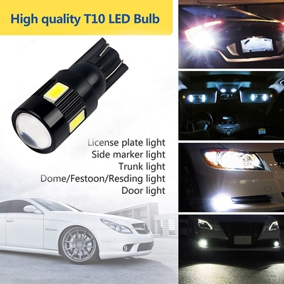 T10 5630 6 SMD Bóng đèn LED chiếu sáng bên xe hơi Bóng đèn LED sửa đổi DC 12V