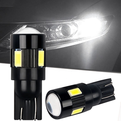 T10 5630 6 SMD Bóng đèn LED chiếu sáng bên xe hơi Bóng đèn LED sửa đổi DC 12V