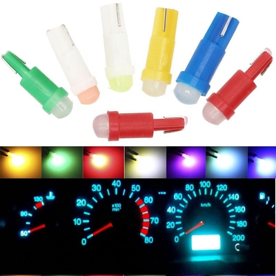 Đèn báo led 12v cho ô tô T5 COB 1SMD 3D Red / Green / Yellow / Blue / White LED