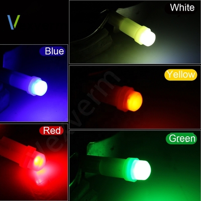 Đèn báo led 12v cho ô tô T5 COB 1SMD 3D Red / Green / Yellow / Blue / White LED