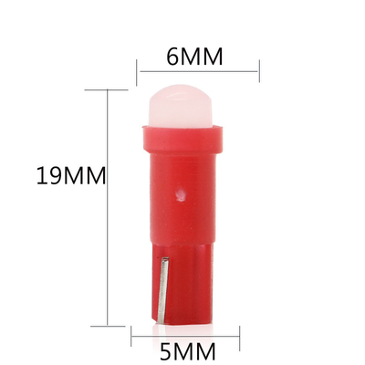 Đèn báo led 12v cho ô tô T5 COB 1SMD 3D Red / Green / Yellow / Blue / White LED
