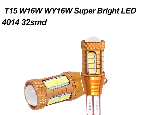 12v 4014 32smd Cree T10 Đèn nội thất Canbus Ô tô Bóng đèn LED Đèn phanh ngược màu trắng