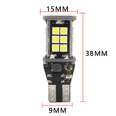 T15 3030 24SMD Đèn pha LED Canbus 12V Đèn pha chiếu sáng ngược chiều ô tô