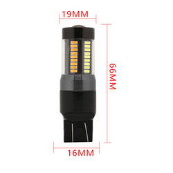 Đèn xi nhan LED Phanh đèn 1157 3157 7443 4014 66SMD Màu kép Trắng Vàng 12V Công tắc ngược