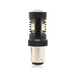 Hai màu Trắng Vàng 12 V Switchback LED Đèn báo rẽ phanh 1157 3157 7443 3030 16SMD