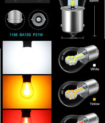 1156 BA15S LED 1157 BAY15D LED Phanh Đèn xi nhan
