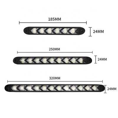 Đèn LED mũi tên không thấm nước Thời gian ban ngày Ánh sáng chạy DC 12V Đèn LED tuần tự 8000K
