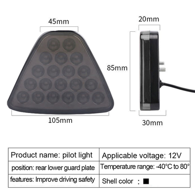 1000lm Đèn ô tô thí điểm đã sửa đổi RGB Đèn flash cảnh báo từ xa Đèn flash 2835 Chip LED