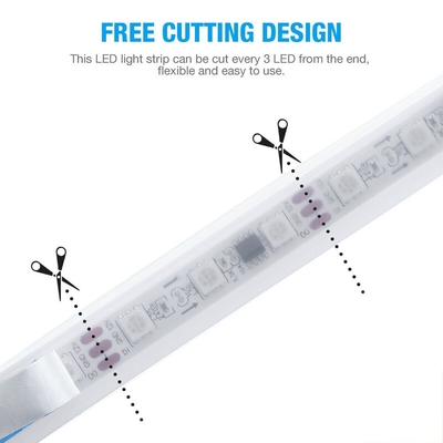 5050 30 cm Đèn ống linh hoạt 12V DRLled cho ô tô LED Neon RGB với điều khiển từ xa