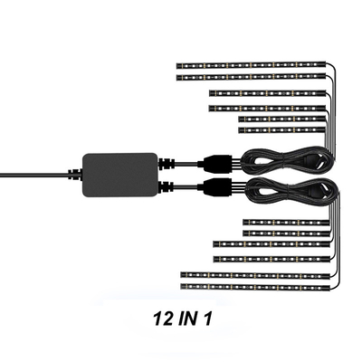 Bộ phụ kiện xe máy Rgb Led dưới gạch ngang Trang trí khí quyển Neon với APP Wireless