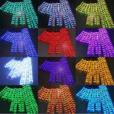 Bộ phụ kiện xe máy Rgb Led dưới gạch ngang Trang trí khí quyển Neon với APP Wireless