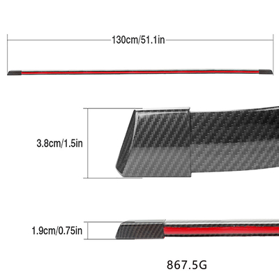 IP65 Dải đèn phanh ô tô chống nước IP65 2835 Sợi carbon