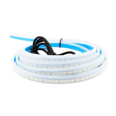 2 cái 12 V Linh hoạt Chống thấm nước Đèn pha Xe hơi LED Dải Đèn rẽ Tín hiệu Phanh Đèn hướng dẫn DRL