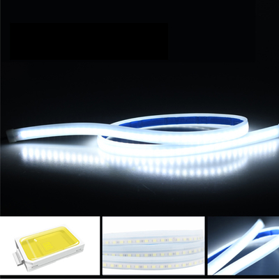 2 cái 12 V Linh hoạt Chống thấm nước Đèn pha Xe hơi LED Dải Đèn rẽ Tín hiệu Phanh Đèn hướng dẫn DRL