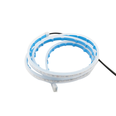 2 cái 12V Xe LED Thời gian ban ngày Chạy Ánh sáng Đèn pha Dải chống thấm nước Linh hoạt DRL