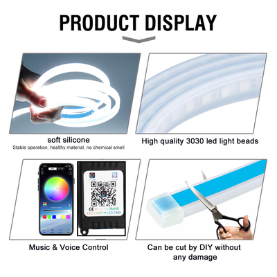 2 cái 30/45 / 60 cm RGBLED Ngày Giờ Chạy Ánh sáng Mỏng Tuần tự Dải tín hiệu Đèn LED Linh hoạt Linh hoạt