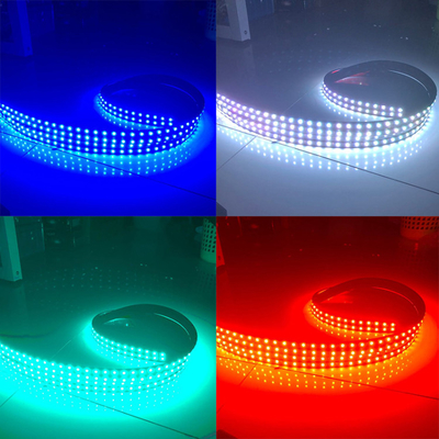 Điều khiển bằng giọng nói đầy màu sắc Môi trường xung quanh xe Đèn pha Led Dải trang trí RF Rgb 5050