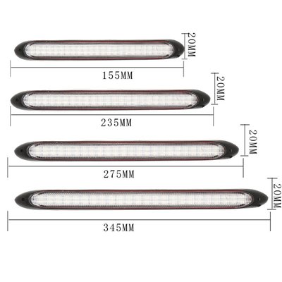 Cảnh báo khẩn cấp Drl Đèn pha ô tô Đèn pha Led Hai màu Tín hiệu rẽ Streamer
