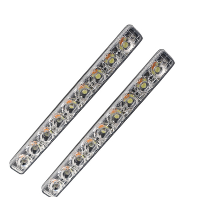Đèn pha ô tô bằng nhôm Drl Đèn pha ô tô LED Dải ống hai màu với ống kính ABS