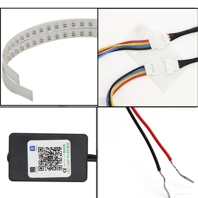 IP 67 Đèn LED ô tô Đèn xung quanh điều khiển APP Đèn pha Thiên thần Bộ dụng cụ mắt thần 360 độ Bộ vòng tròn quỷ ám SMD