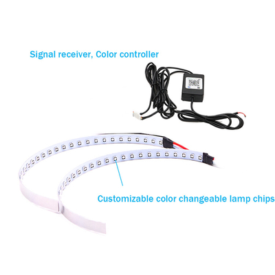 IP 67 Đèn LED ô tô Đèn xung quanh điều khiển APP Đèn pha Thiên thần Bộ dụng cụ mắt thần 360 độ Bộ vòng tròn quỷ ám SMD