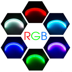 IP 67 Đèn LED ô tô Đèn xung quanh điều khiển APP Đèn pha Thiên thần Bộ dụng cụ mắt thần 360 độ Bộ vòng tròn quỷ ám SMD