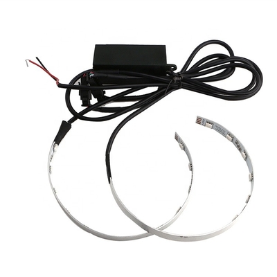 DC12V 5000lm APP Điều khiển Đèn LED Xe hơi Đèn xung quanh Máy chiếu SMD Tạo kiểu tự động Bộ vòng đèn quầng sáng Demon Led