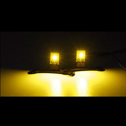 Xe mô tô mini tự động được sửa đổi Đèn pha Angel Devil Eyes Đèn pha hình chữ T 5W IP67