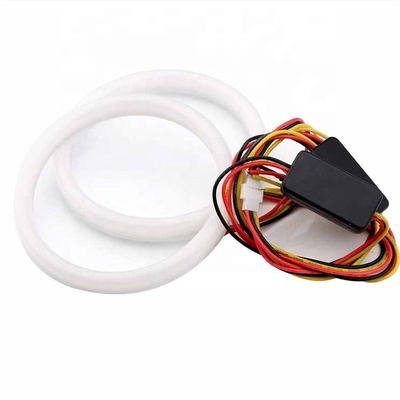 4014 Đèn LED ô tô Đèn chiếu sáng xung quanh 60mm DRL Đèn chạy bộ màu kép Đèn LED thiên thần