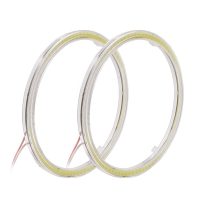 Xe máy DRL LED Xe hơi Đèn xung quanh Đèn sương mù COB 60mm 70mm 80mm 90mm 100mm 110mm