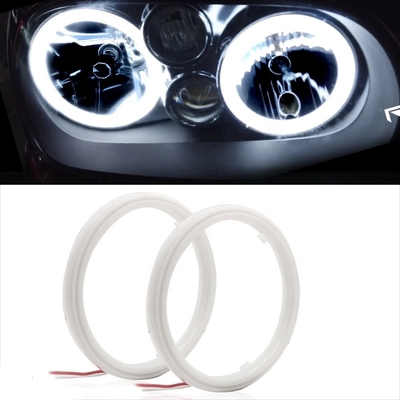Cotton Light Cob Led Angel Eyes Đèn pha ô tô Khẩu độ 70MM Đèn sương mù ĐỎ BLUE 12-18V 60MM 80MM
