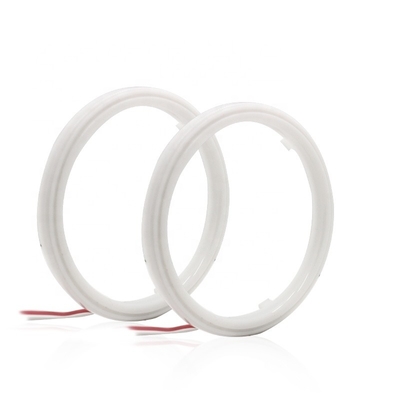 Cotton Light Cob Led Angel Eyes Đèn pha ô tô Khẩu độ 70MM Đèn sương mù ĐỎ BLUE 12-18V 60MM 80MM