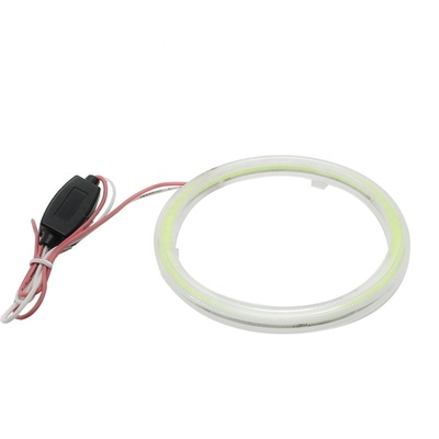 Đèn pha ô tô Cob 90mm Angel Eyes RED BLUE Fog Lamp 12-18V