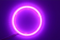 Cob Angel Eyes LED Car Ambient Lights 100MM RED BLUE Fog Lamp 12-18V