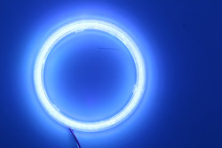 Cob Angel Eyes LED Car Ambient Lights 100MM RED BLUE Fog Lamp 12-18V