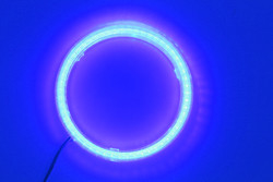 Cob Angel Eyes LED Car Ambient Lights 100MM RED BLUE Fog Lamp 12-18V
