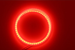Cob Angel Eyes LED Car Ambient Lights 100MM RED BLUE Fog Lamp 12-18V