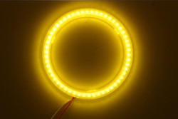 Cob Angel Eyes LED Car Ambient Lights 100MM RED BLUE Fog Lamp 12-18V