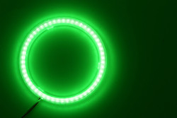 Cob Angel Eyes LED Car Ambient Lights 100MM RED BLUE Fog Lamp 12-18V