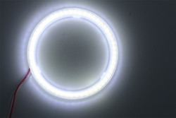 Cob Angel Eyes LED Car Ambient Lights 100MM RED BLUE Fog Lamp 12-18V
